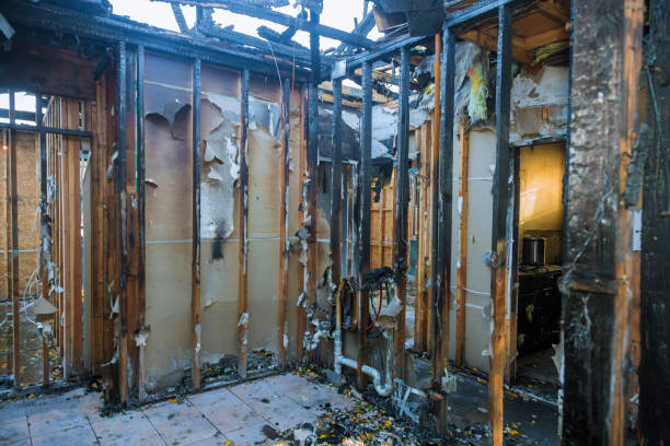 Professional Emergency Fire Cleanup technician working in Conroe, TX